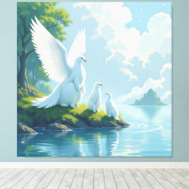 Lienzo „Hinter der Eismauer – Das verborgene Reich“