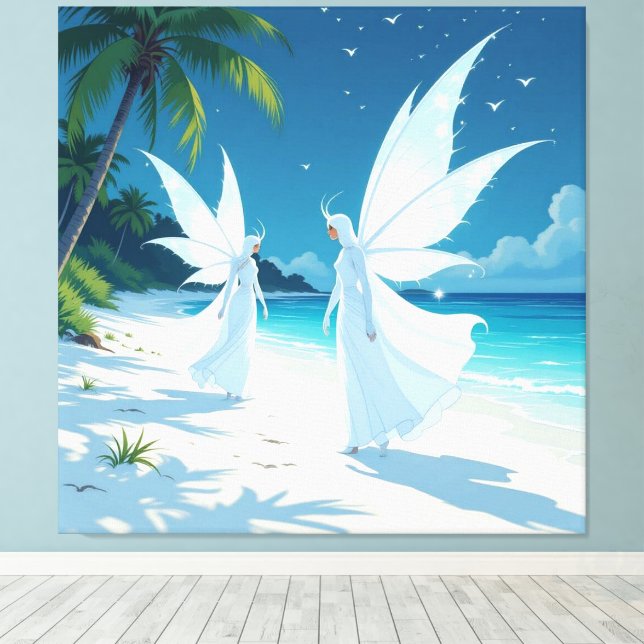 Lienzo „Hinter der Eismauer – Das verborgene Reich“ (Insitu (piso de madera))