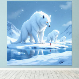 Lienzo „Hinter der Eismauer – Das verborgene Reich“