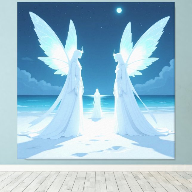 Lienzo „Hinter der Eismauer – Das verborgene Reich“ (Insitu (piso de madera))