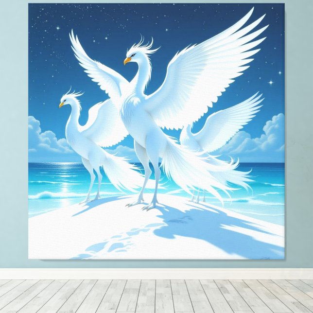 Lienzo „Hinter der Eismauer – Das verborgene Reich“ (Insitu (piso de madera))