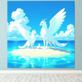 Lienzo „Hinter der Eismauer – Das verborgene Reich“