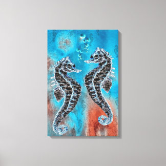 Lienzo Hipocampo - sea horse