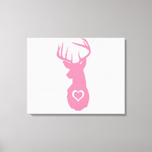 LIENZO HIPSTER DEER HEAD CON CORAZONES