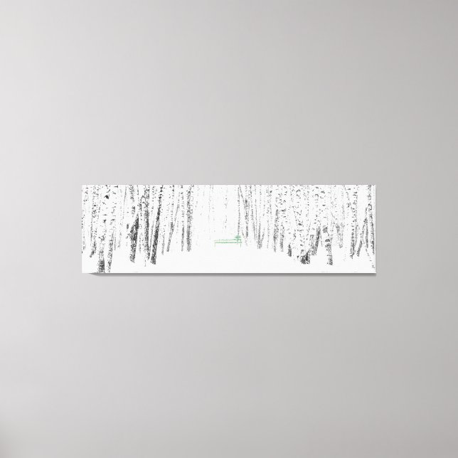 Lienzo Historia de los Navidades blancos (Anverso)