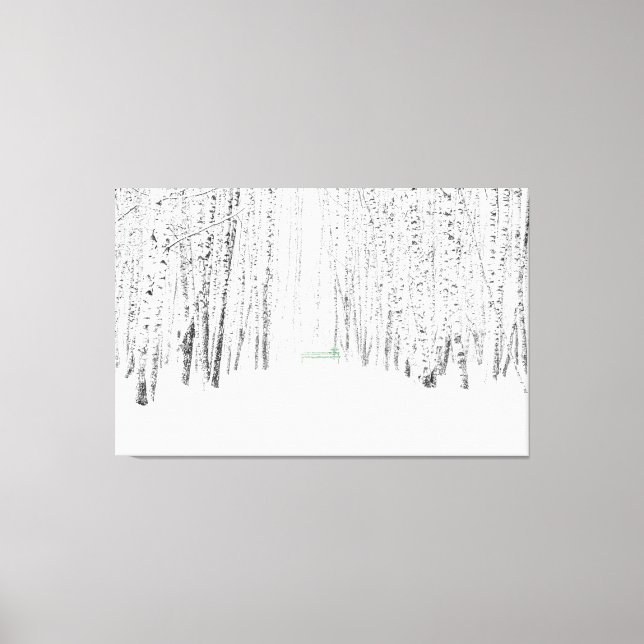 Lienzo Historia de los Navidades blancos (Anverso)