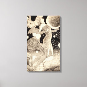 Lienzo Historias de ciencia ficción y pulpa de planetas 