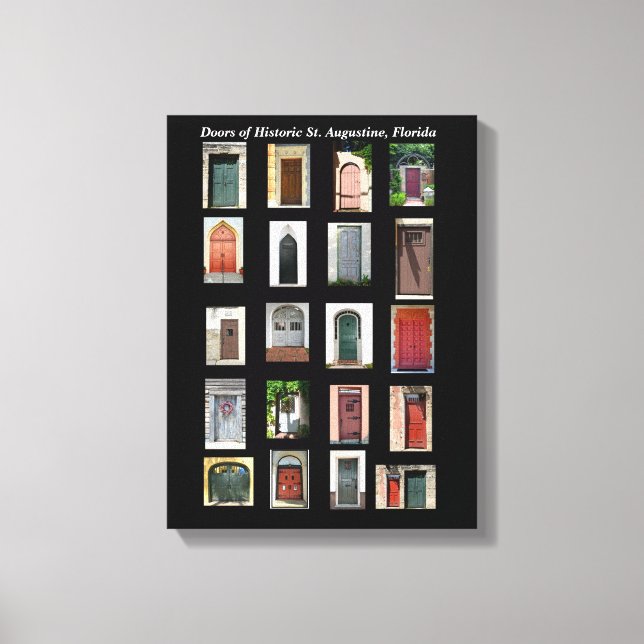 Lienzo Historic Doors of St. Augustine, Florida (Anverso)