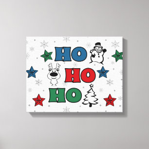 Lienzo Ho-Ho-Ho diseño del navidad