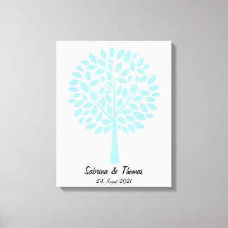Lienzo Hochzeitsbaum, Wedding tree, Hochzeitsgästebuch