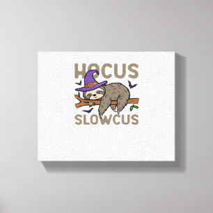 Lienzo Hocus Slowcus Funny Halloween Sloth Classic T-Shir
