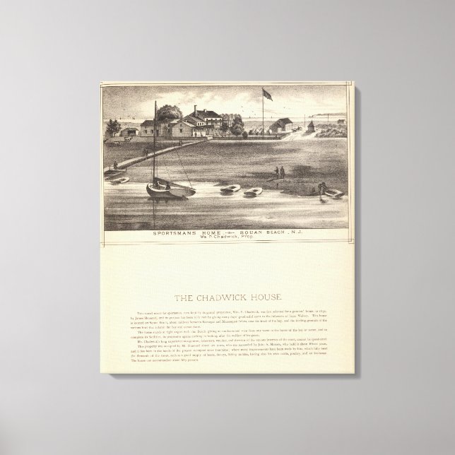 Lienzo Hogar de deportistas, Squan Beach, NJ (Anverso)