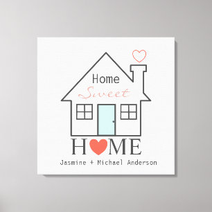 Lienzo Hogar dulce Hogar personalizado