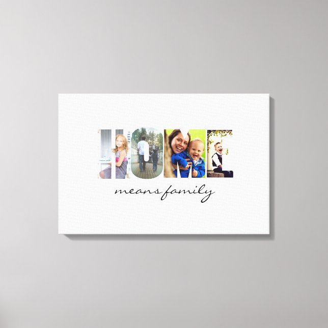 Lienzo HOGAR en sus fotos (Anverso)