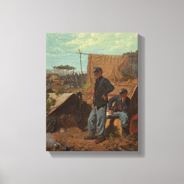 Lienzo Hogar, Sweet Home, c.1863 (aceite sobre lienzo) (Anverso)