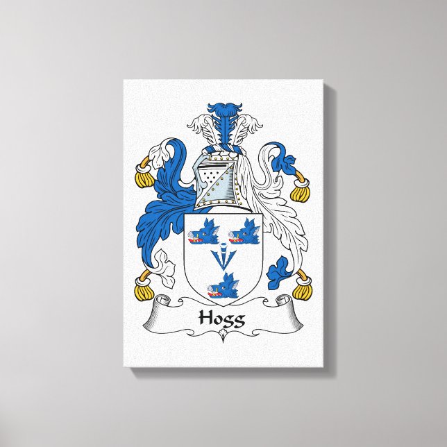 Lienzo Hogg Family Crest (Anverso)