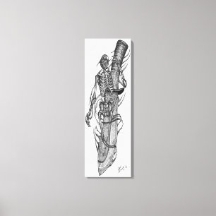 Lienzo hoja de cráneo 5