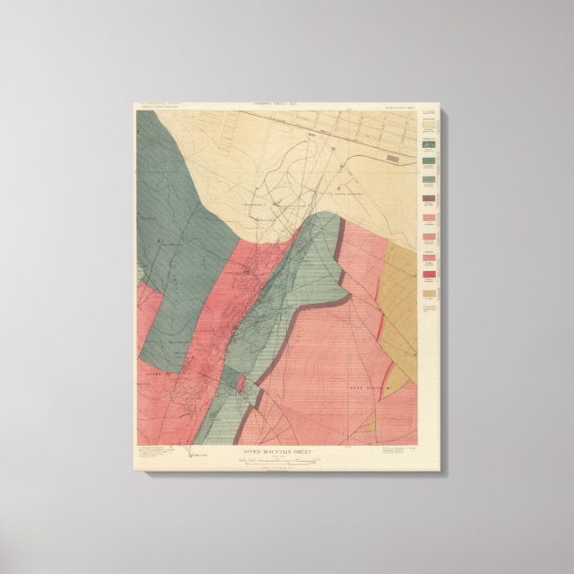 Lienzo Hoja de montaña Aspen (Anverso)