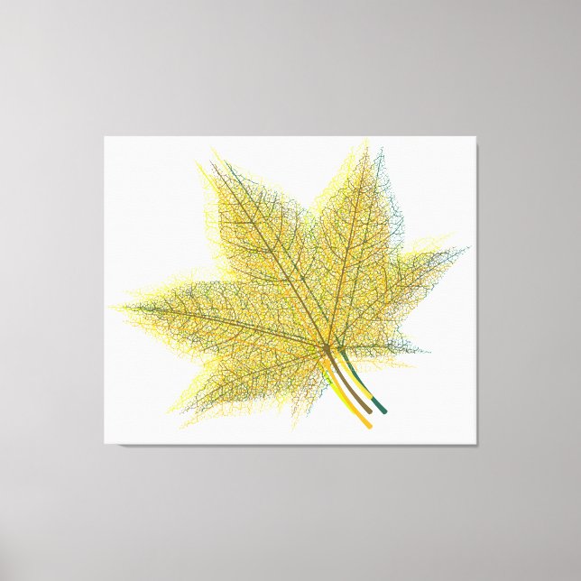 Lienzo Hoja de otoño (Anverso)