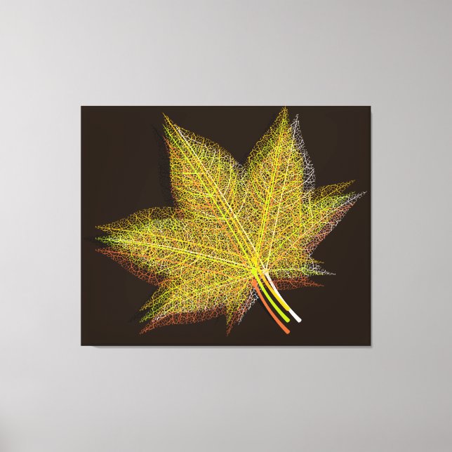Lienzo Hoja de otoño nº 3 (Anverso)