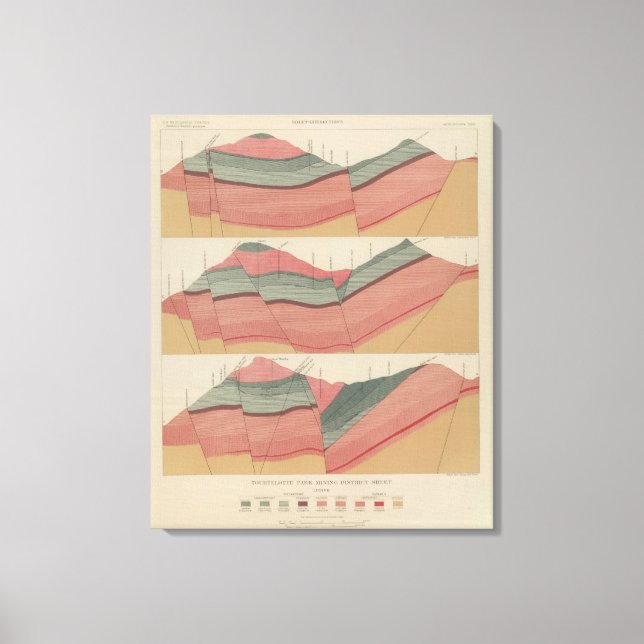 Lienzo Hoja del Distrito Minero del Parque Tourtelotte (Anverso)