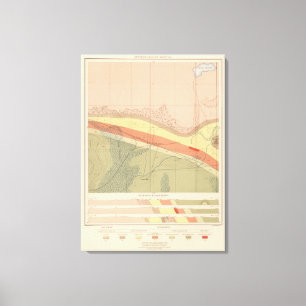 Lienzo Hoja detallada de geología XVI