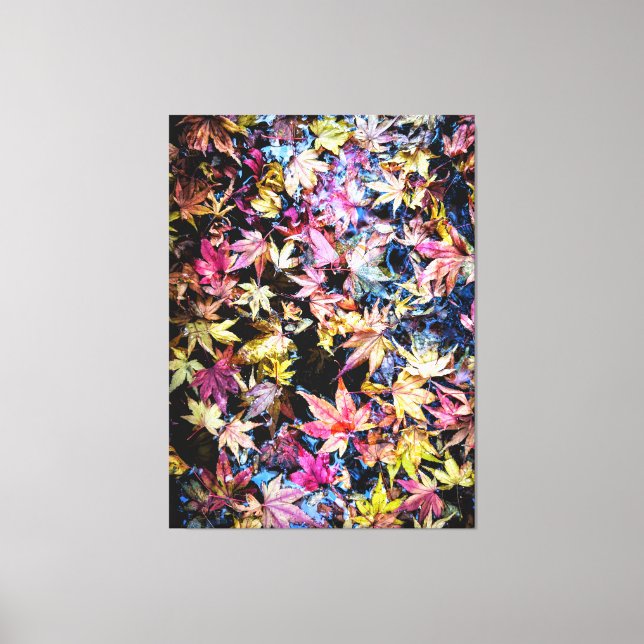 Lienzo Hojas caídas (Anverso)