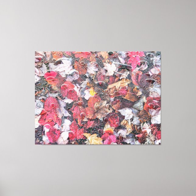 Lienzo Hojas caídas (Anverso)