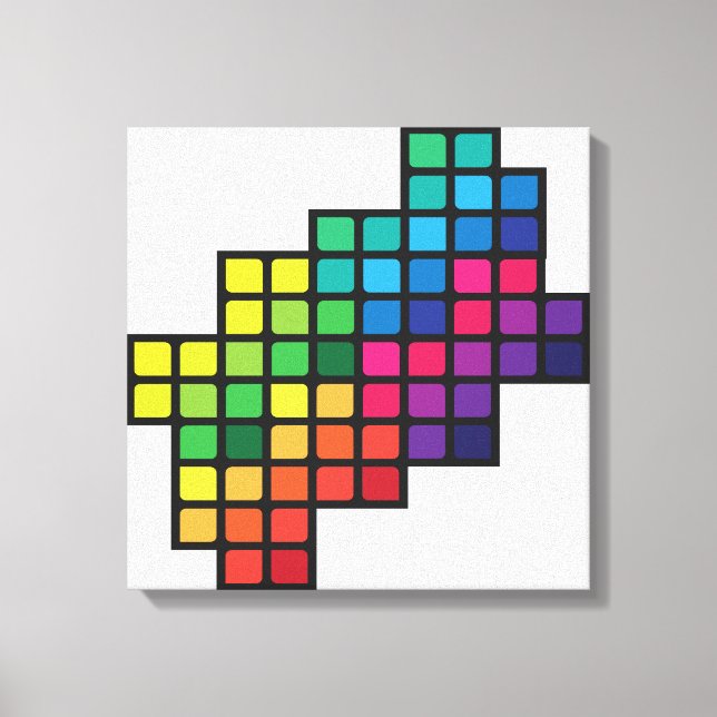 Lienzo Hojas coloridas (Anverso)