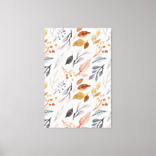 Lienzo hojas de árbol