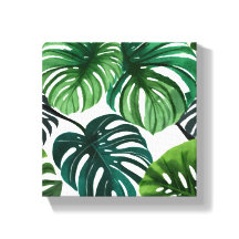 Hojas de Monstera | Acuarela Moderna Simple