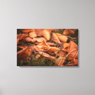 Lienzo Hojas de otoño