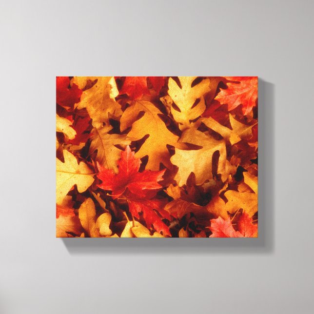 Lienzo Hojas de otoño - Color de otoño (Anverso)