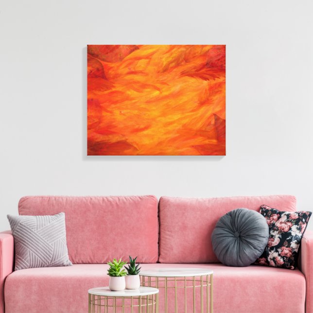 Lienzo "Hojas de otoño" tela envuelta (Insitu (Sala de estar))