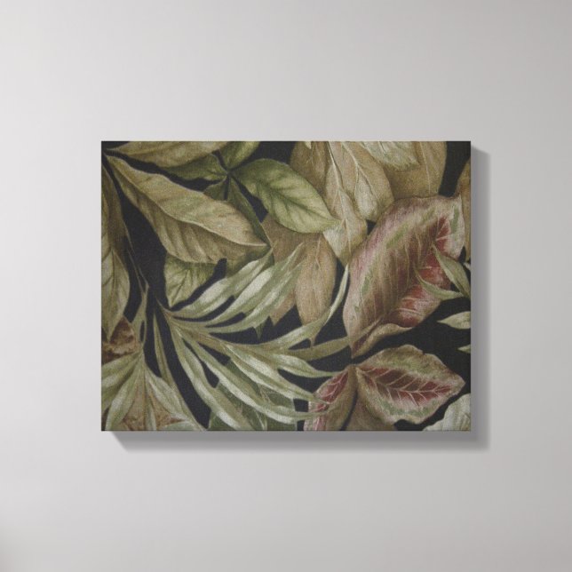LIENZO HOJAS DE PALMA TROPICAL (Anverso)