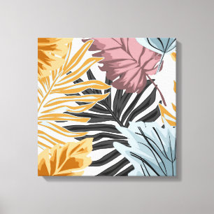 Lienzo Hojas de palma, tropicales, botánicas, selvas, bos