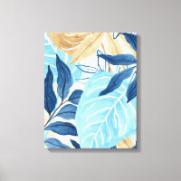 Hojas de selva azul