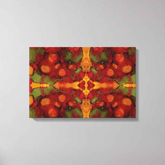 Lienzo Hojas otoñales (Anverso)