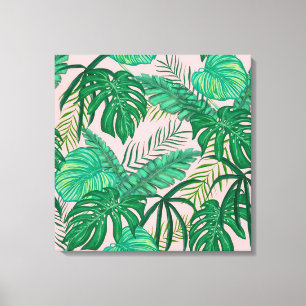 Lienzo Hojas tropicales