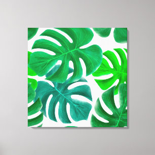 Lienzo Hojas tropicales