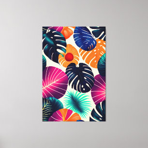 Lienzo Hojas tropicales