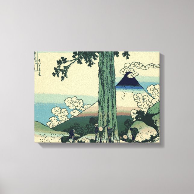 Lienzo Hokusai Fugaku (Anverso)