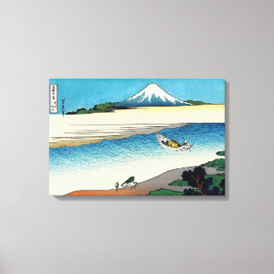 Lienzo Hokusai - río Tama en la provincia de Musashi