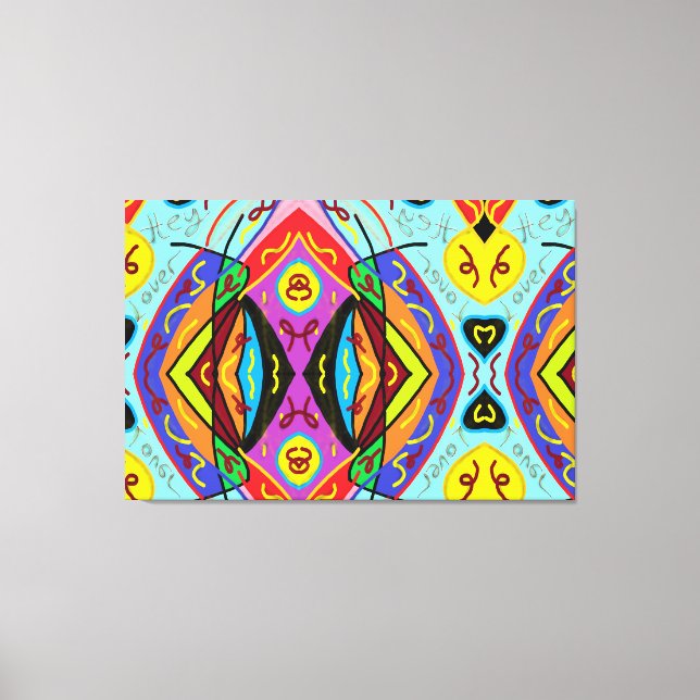 Lienzo Hola amante (Anverso)