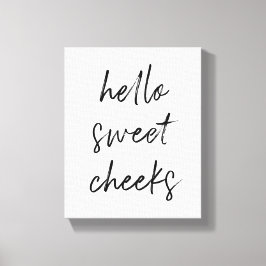 Lienzo Hola Cheek Sweek Funny Toilet Baño