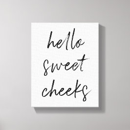 Lienzo Hola Cheek Sweek Funny Toilet Baño