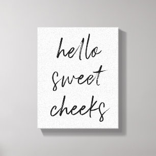 Lienzo Hola Cheek Sweek Funny Toilet Baño