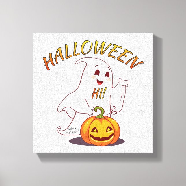 Lienzo ¡Hola! Halloween (Anverso)