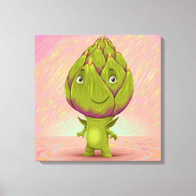 Lienzo Hola Mi Nombre Es Artichoke (Anverso)