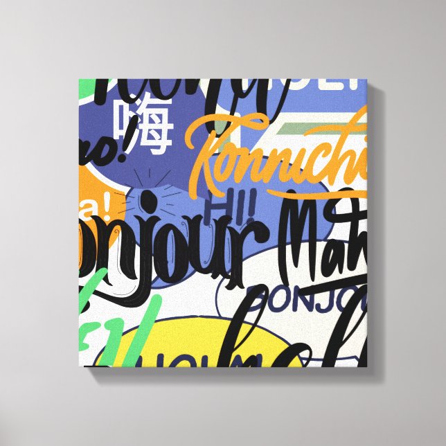 Lienzo Hola Mundo (Anverso)